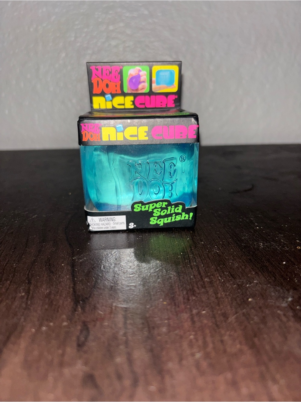 NeeDoh Nice Cube Blue Super Solid Squish